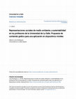 Research paper thumbnail of Representaciones sociales de medio ambiente y sustentabilidad en los profesores de la Universidad de La Salle. Propuesta de contenido grafico para una aplicación en dispositivos móviles