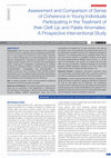 Research paper thumbnail of Assessment and Comparison of Sense of Coherence in Young Individuals Participating in the Treatment of their Cleft Lip and Palate Anomalies: A Prospective Interventional Study