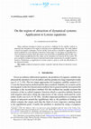 Research paper thumbnail of On the region of attraction of dynamical systems: Application to Lorenz equations