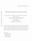 Research paper thumbnail of Deformation quantization of bosonic strings