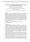 Research paper thumbnail of Determinant of micro, small and medium enterprises on carrying out a credit loan in Jambi Province