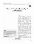 Research paper thumbnail of A Case of Thanatophoric Dysplasia Type 2: A Novel Mutation