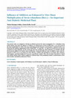 Research paper thumbnail of Influence of Additives on Enhanced in Vitro Shoot Multiplication of <i>Stevia rebaudiana</i> (Bert.)—An Important Anti Diabetic Medicinal Plant