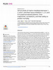 Research paper thumbnail of Serum levels of matrix metalloproteinases 1, 2, and 7, and their tissue inhibitors 1, 2, 3, and 4 in polytraumatized patients: Time trajectories, correlations, and their ability to predict mortality