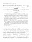 Research paper thumbnail of Fluoroscopic Cranial Radiation Exposure in Spine Surgery: A Prospective Single-Center Evaluation in Operating Room Personnel