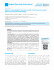 Research paper thumbnail of Delayed rebleeding of a spontaneously thrombosed aneurysm after subarachnoid hemorrhage