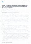 Research paper thumbnail of Review of: "Perinatal Oxycodone Exposure Causes Long Term Sex-Dependent Changes in Sensory and Reward Processing in Adult Mice