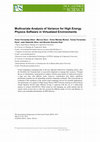 Research paper thumbnail of Multivariate Analysis of Variance for High Energy Physics Software in Virtualized Environments