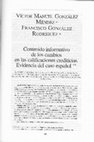 Research paper thumbnail of Contenido informativo de los cambios en las calificaciones crediticias: Evidencia del caso español