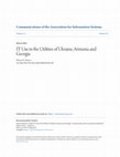 Research paper thumbnail of IT Use in the Utilities of Ukraine, Armenia and Georgia