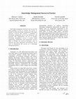 Research paper thumbnail of Knowledge Management Success in Practice