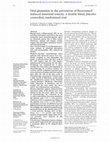 Research paper thumbnail of Oral glutamine in the prevention of fluorouracil induced intestinal toxicity: a double blind, placebo controlled, randomised trial