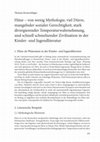 Research paper thumbnail of Hitze – von wenig Mythologie, viel Dürre, mangelnder sozialer Gerechtigkeit, stark divergierender Temperaturwahrnehmung, und schnell schmelzender Zivilisation in der Kinder- und Jugendliteratur