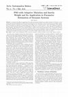 Research paper thumbnail of PSO with Adaptive Mutation and Inertia Weight and Its Application in Parameter Estimation of Dynamic Systems