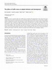 Research paper thumbnail of The effects of traffic noise on tadpole behavior and development