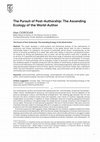 Research paper thumbnail of The Pursuit of Post-Authorship: The Ascending Ecology of the World-Author