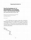 Research paper thumbnail of One-Pot Synthesis of 1,4-Disubstituted 1,2,3-Triazoles from in situ Generated Azides