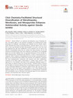 Research paper thumbnail of Click Chemistry-Facilitated Structural Diversification of Nitrothiazoles, Nitrofurans, and Nitropyrroles Enhances Antimicrobial Activity against Giardia lamblia