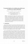 Research paper thumbnail of Une approche fondée sur la corrélation entre prédicats pour le traitement des réponses pléthoriques