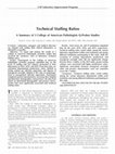 Research paper thumbnail of Technical Staffing Ratios: A Summary of 3 College of American Pathologists Q-Probes Studies