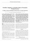 Research paper thumbnail of Workflow Mapping—A Q-Probes Study of Preanalytic Testing Processes: A College of American Pathologists Q-Probes Study of 35 Clinical Laboratories