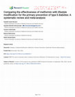 Research paper thumbnail of Comparing the effectiveness of metformin with lifestyle modification for the primary prevention of type Ⅱ diabetes: A systematic review and meta-analysis