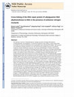 Research paper thumbnail of Cross-Linking of the DNA Repair Protein O6-Alkylguanine DNA Alkyltransferase to DNA in the Presence of Antitumor Nitrogen Mustards