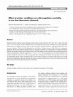 Research paper thumbnail of Effect of winter conditions on wild ungulates mortality in the Owl Mountains (Poland)