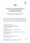 Research paper thumbnail of Conclusion: Ontological Reflections on the Role of Materiality in Institutional Inquiry