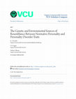 Research paper thumbnail of The Genetic and Environmental Sources of Resemblance Between Normative Personality and Personality Disorder Traits