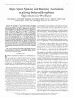 Research paper thumbnail of High-Speed Spiking and Bursting Oscillations in a Long-Delayed Broadband Optoelectronic Oscillator