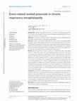 Research paper thumbnail of Event-related evoked potentials in chronic respiratory encephalopathy