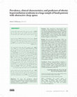 Research paper thumbnail of Prevalence, clinical characteristics, and predictors of obesity hypoventilation syndrome in a large sample of Saudi patients with obstructive sleep apnea