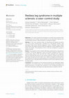 Research paper thumbnail of Restless leg syndrome in multiple sclerosis: a case–control study