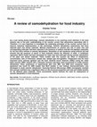 Research paper thumbnail of A review of osmodehydration for the food industry