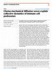 Research paper thumbnail of Chemo-mechanical diffusion waves explain collective dynamics of immune cell podosomes