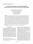 Research paper thumbnail of Local and Landscape Influence on Red-winged Blackbird (Agelaius phoeniceus) Nest Success in Great Lakes Coastal Wetlands