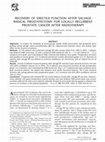 Research paper thumbnail of Recovery of erectile function after salvage radical prostatectomy for locally recurrent prostate cancer after radiotherapy