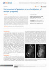 Research paper thumbnail of Intramyometrial Gestation: A Rare Localization of Ectopic Pregnancy