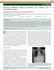 Research paper thumbnail of Dissecting Mediastinal Pseudocyst Presenting with Dysphagia: Role of Multimodality Imaging