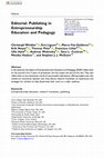 Research paper thumbnail of Publishing in Entrepreneurship Education and Pedagogy