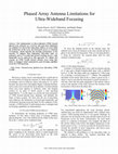 Research paper thumbnail of Phased array antenna limitations for ultra-wideband focusing