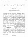 Research paper thumbnail of A Review of Recent Advances in Designing True-Time-Delay Microwave Lenses Exploiting Metamaterials with Non-Resonant Constituting Unit Cells