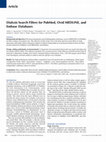 Research paper thumbnail of Dialysis Search Filters for PubMed, Ovid MEDLINE, and Embase Databases