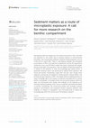 Research paper thumbnail of Sediment matters as a route of microplastic exposure: A call for more research on the benthic compartment