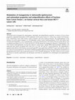 Research paper thumbnail of Modulation of mutagenicity in Salmonella typhimurium and antioxidant properties and antiproliferative effects of fractions from Cassia fistula L. on human cervical HeLa and breast MCF-7 cancer cells