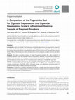 Research paper thumbnail of A Comparison of the Fagerström Test for Cigarette Dependence and Cigarette Dependence Scale in a Treatment-Seeking Sample of Pregnant Smokers