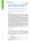 Research paper thumbnail of Easy to manage when recognized: Case report of Cutaneous Larva Migranss