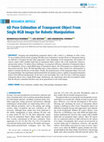 Research paper thumbnail of 6D Pose Estimation of Transparent Object From Single RGB Image for Robotic Manipulation