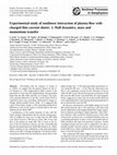 Research paper thumbnail of Experimental study of nonlinear interaction of plasma flow with charged thin current sheets: 2. Hall dynamics, mass and momentum transfer